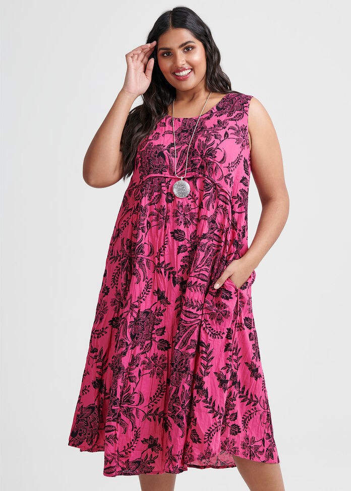 Shop Plus Size Cotton Holiday Dress in Pink | Taking Shape AU