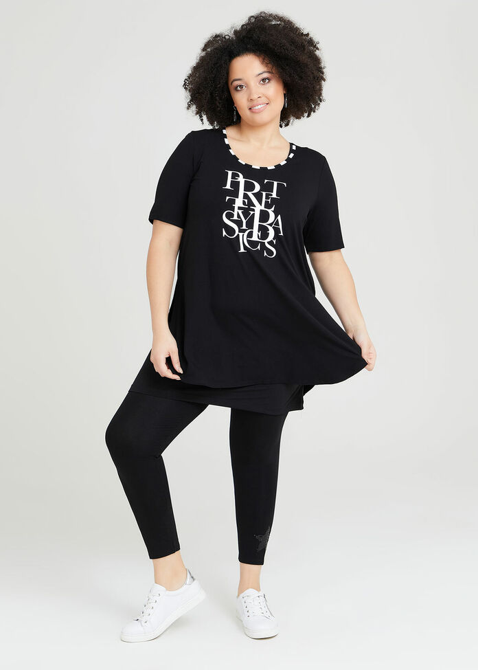 Edgy Destruction American Charming Motorcycle Graphic Tunic
