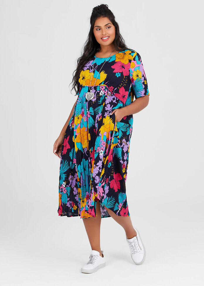 Shop Cotton Florissimo Dress in Print in sizes 12 to 24 | Taking Shape