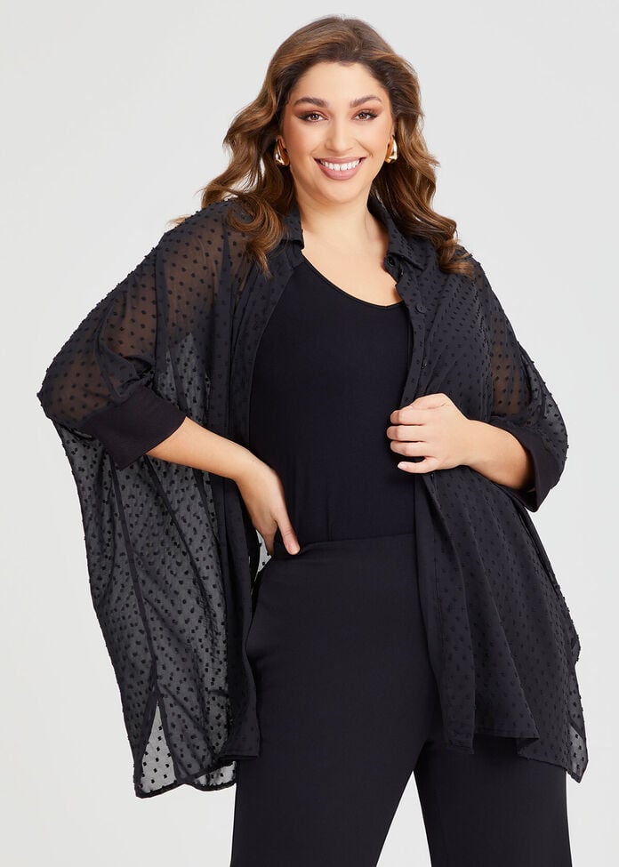 Saffron Square Weave High Low Hem Cotton Shirt