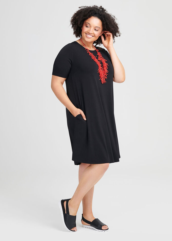 Day To Night Short Slv Dress, , hi-res