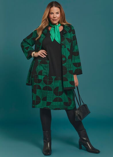 Plus Size Eclipse Spliced Natural Dress