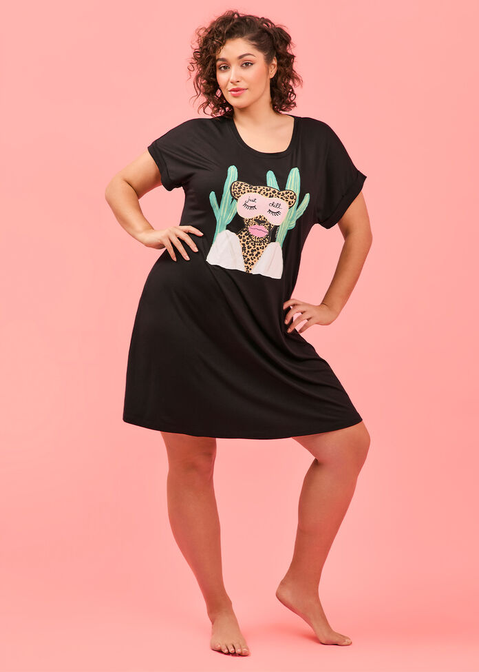 Bouffants Just Chill Nightie, , hi-res