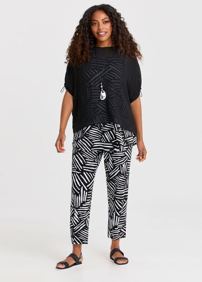 Plus Size Natural Duet Abstract Pant