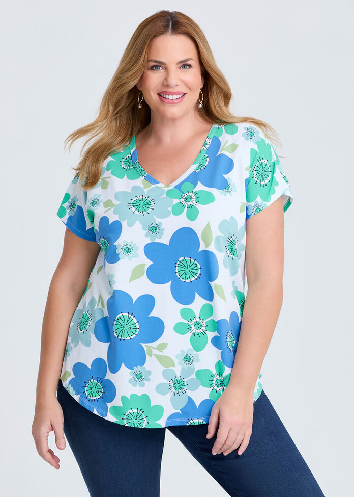 Cotton Mystic Bazaar T-shirt, , hi-res