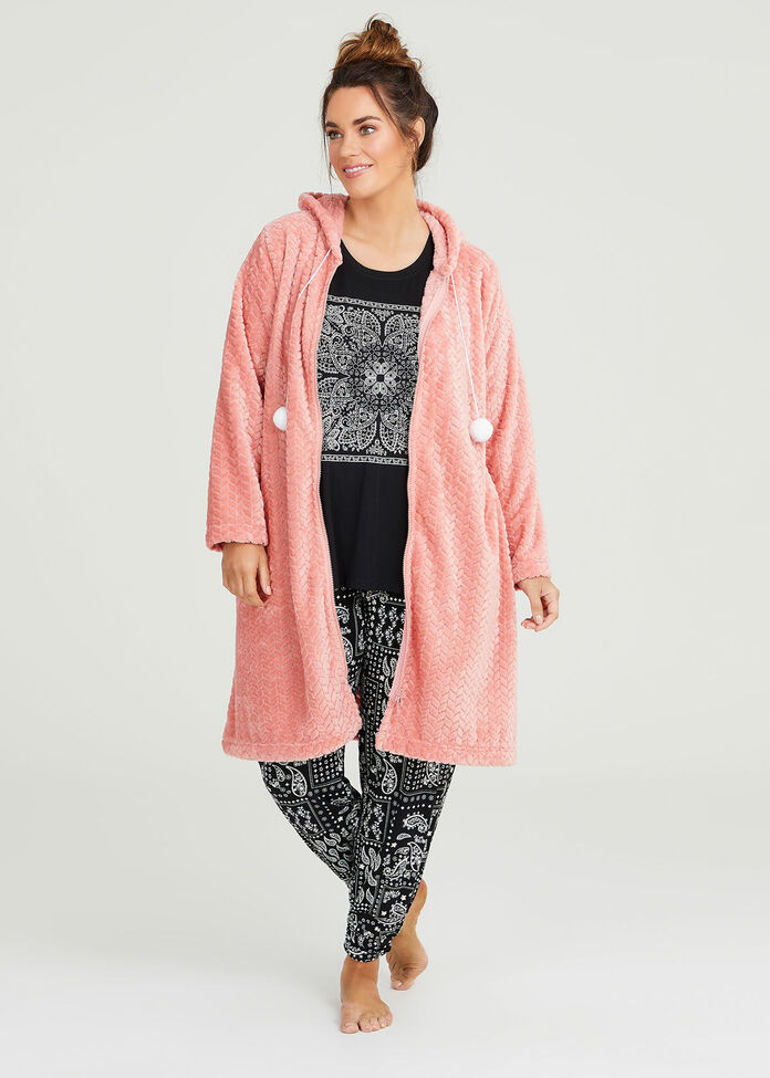 Shop Plus Size Bamboo Bandana Pyjama Pant in Black Taking Shape AU