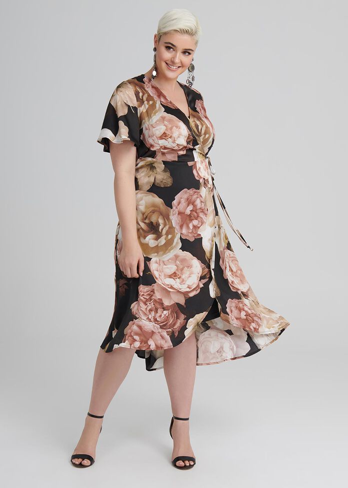 My Fair Lady Wrap Dress, , hi-res