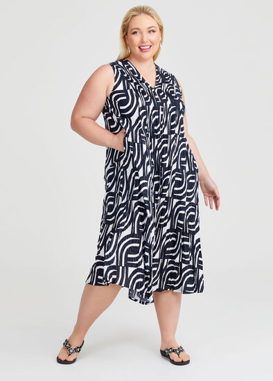 Plus Size Fiesta Sleeveless Maxi Dress