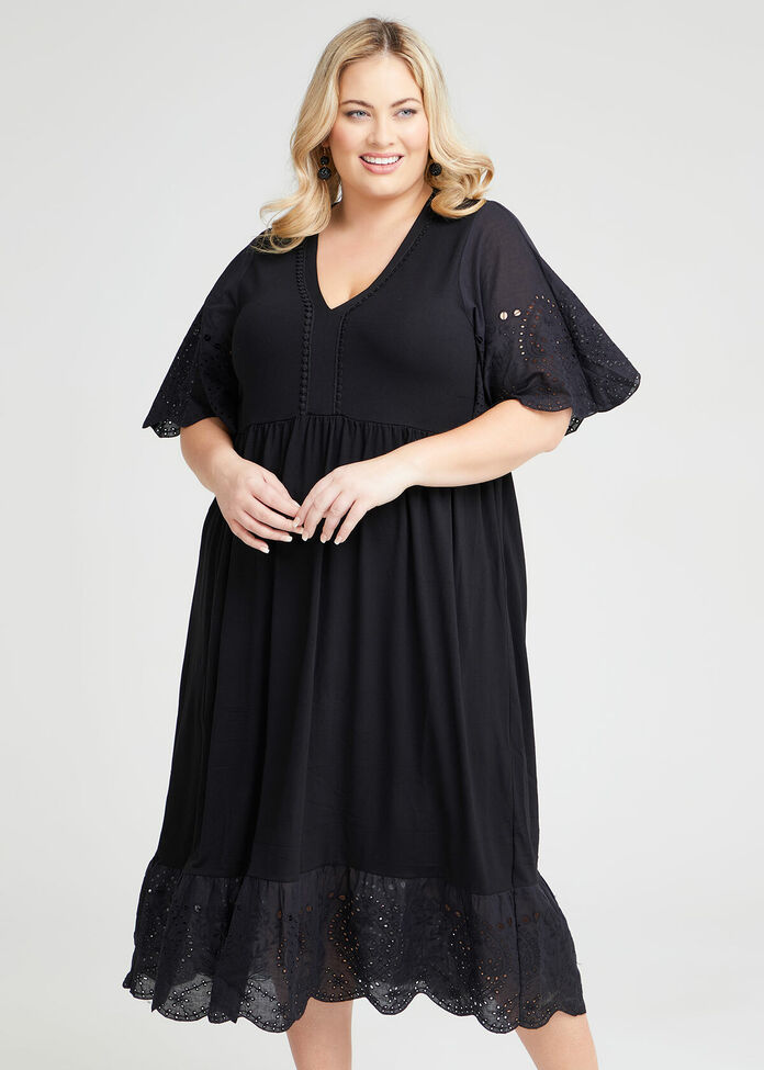 Broderie Essence Tier Dress, , hi-res