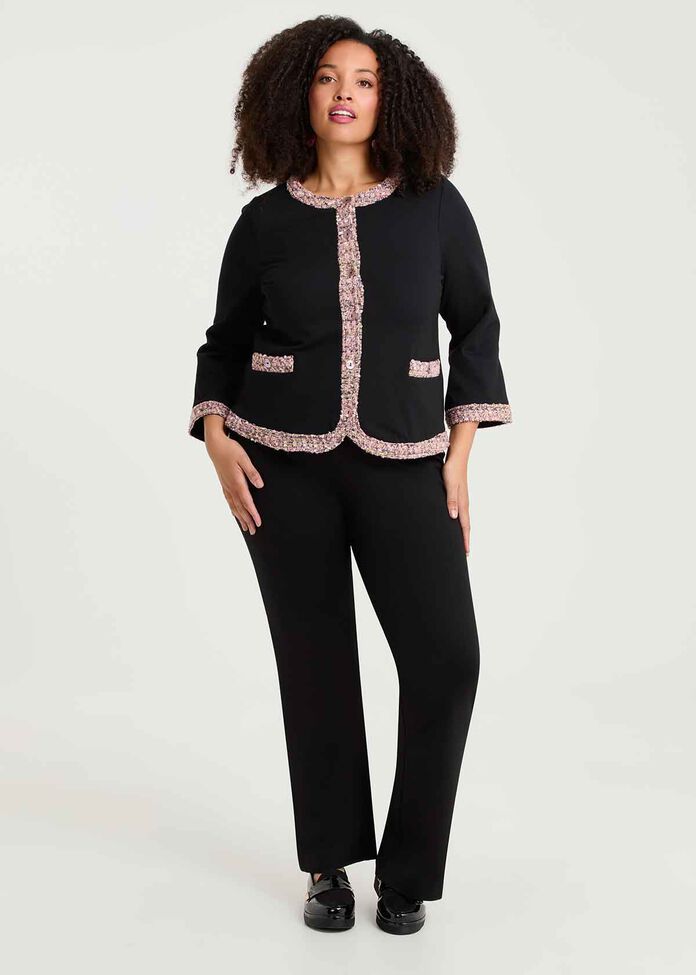 Coco Boucle & Bamboo Ponte Jacket, , hi-res