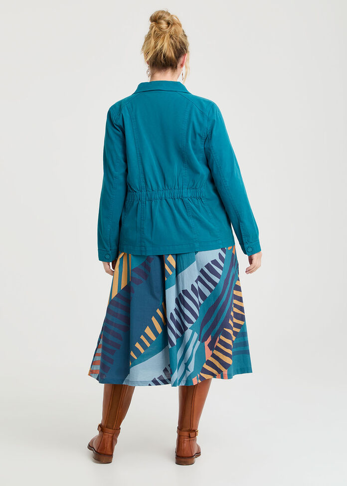 Lyocell Blend Casual Jacket, , hi-res