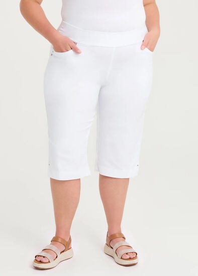 Plus Size Petite Editorial Pocket Long Short