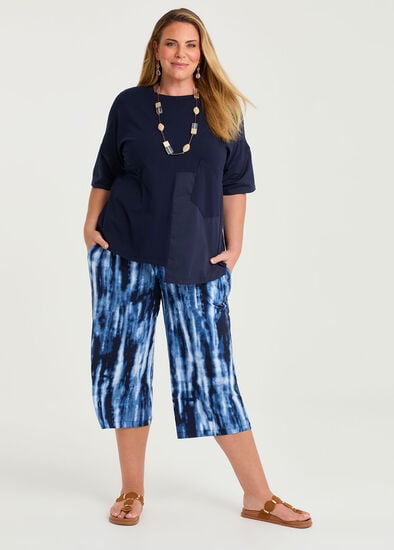 Plus Size Bamboo Jada Cullote Crop Pant