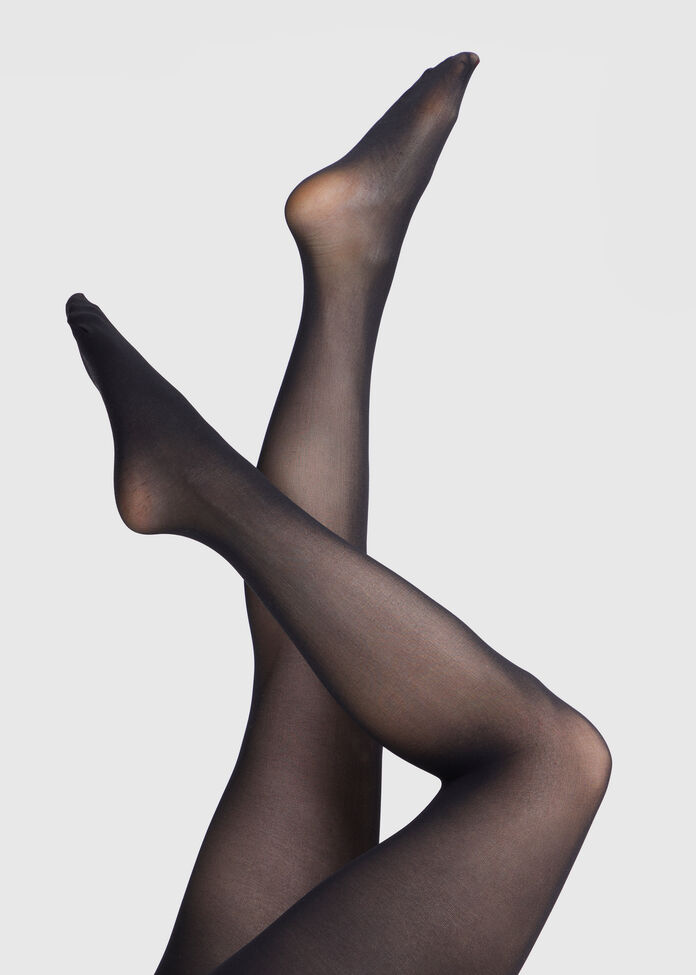 40D Sheer Black Tights, , hi-res