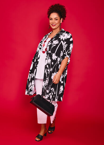 Plus Size Abstract Floral Outfit
