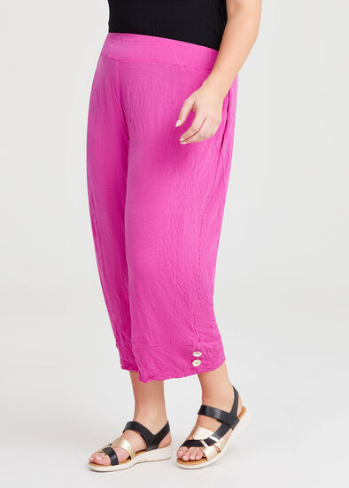 Plus Size Crushed Crop Pant