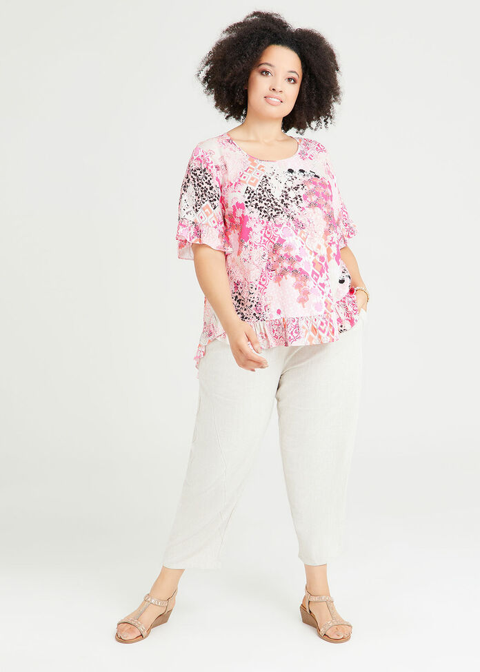 Shop Plus Size Karen Natural Top in Multi Taking Shape AU