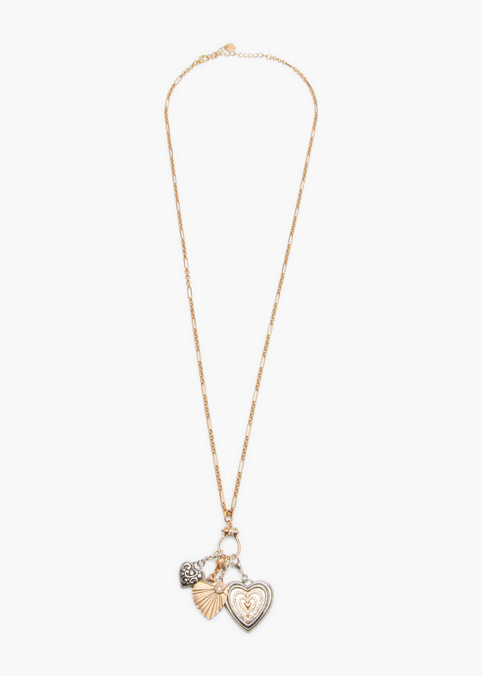 Heart Charm Play Necklace, , hi-res