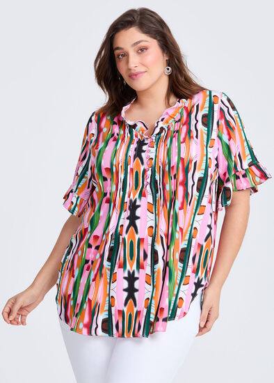 Plus Size Shakira Pleat Top