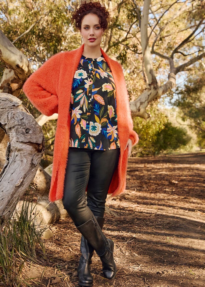 Fluffy Knit Cosy Cardigan, , hi-res