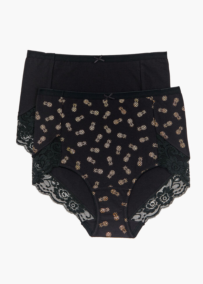 2Pk Eco Cotton Pineapple Briefs, , hi-res