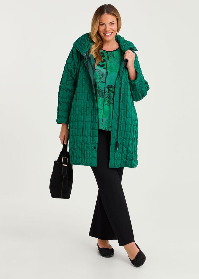 Circle Burnout Pocket Top, , hi-res