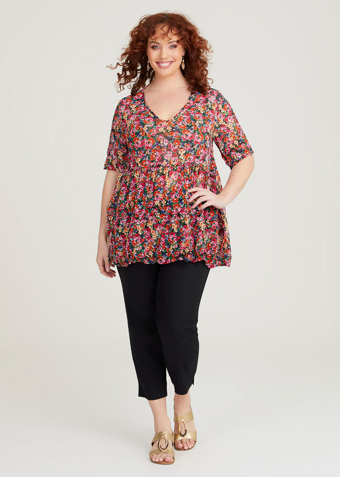 Chiffon Boho Top, , hi-res