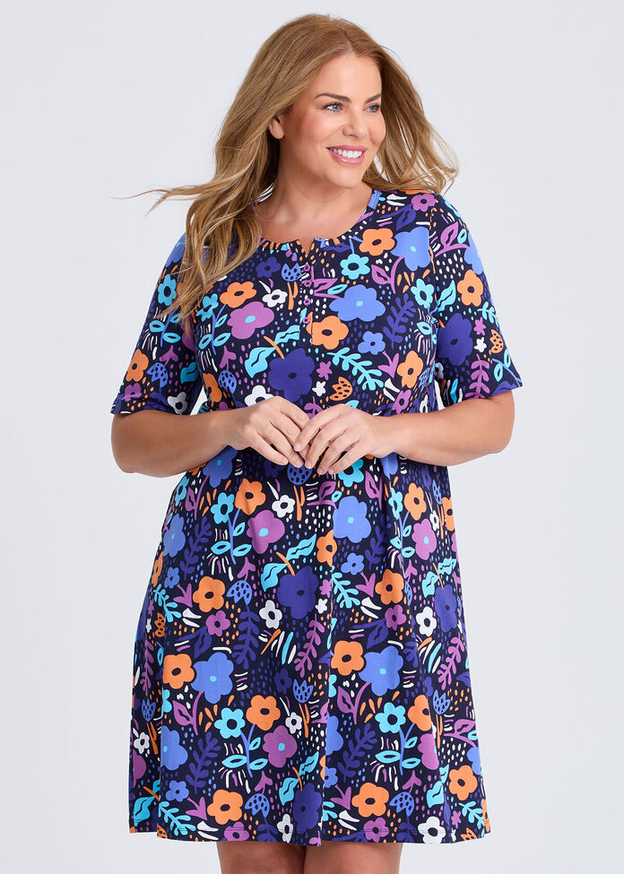 Australian Cotton Petals Nightie, , hi-res