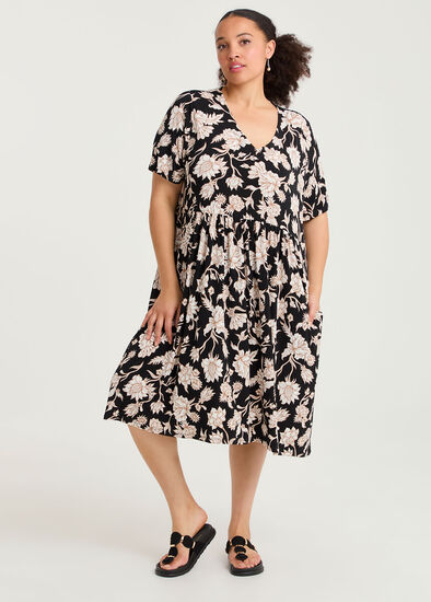 Plus Size Joy Printed Dress