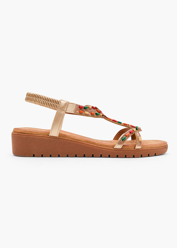 Multi Bead Flex Sandal, , hi-res