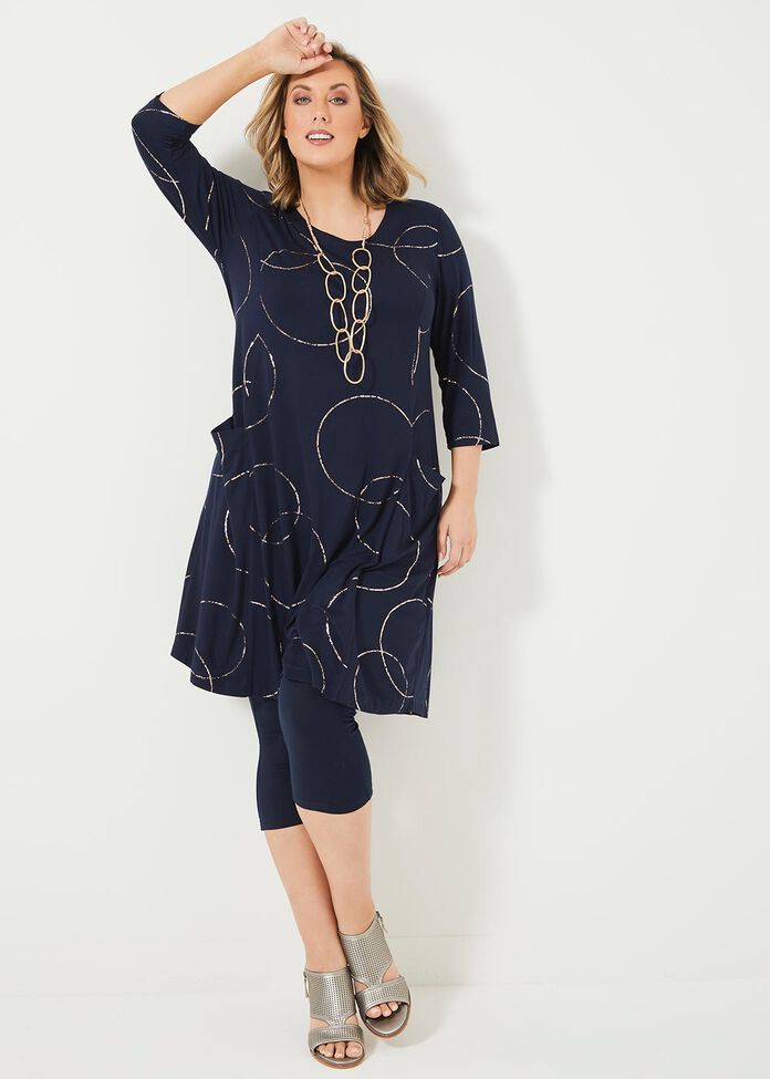 Eclipse Bamboo Foil Dress, , hi-res