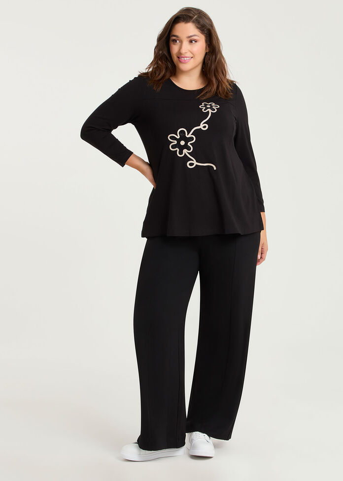 Natural Addison Floral Top, , hi-res