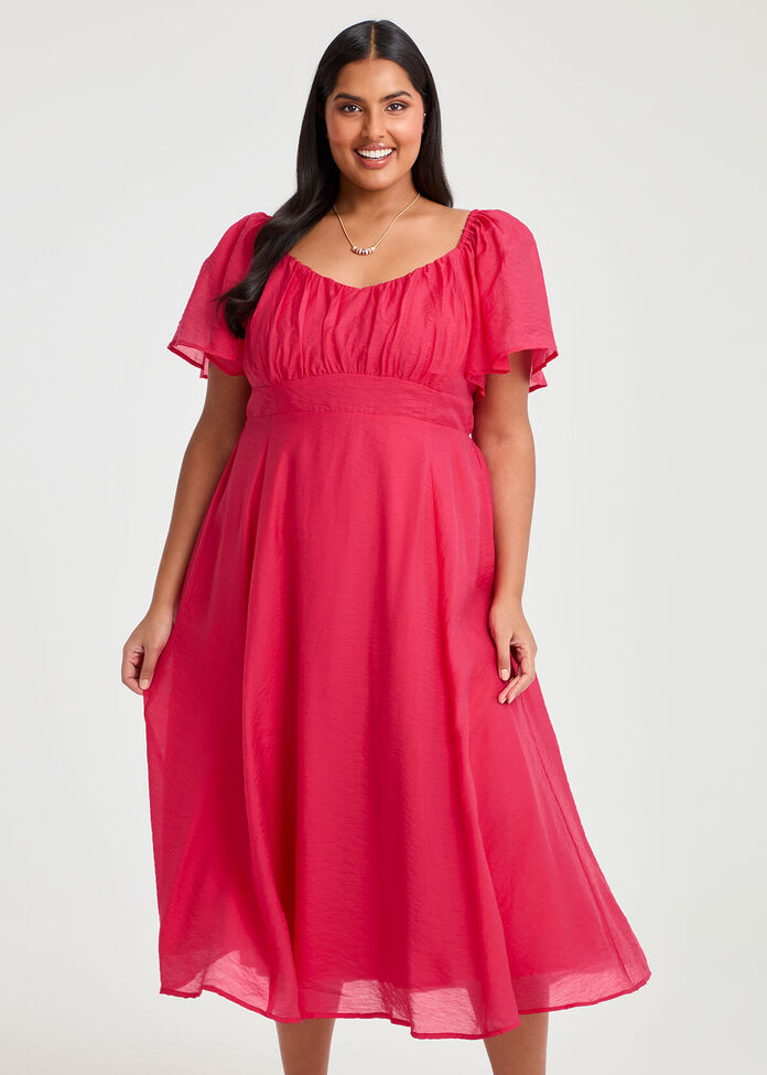 Pandora Tencel Midi Dress, , hi-res