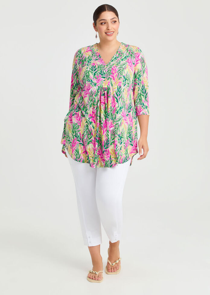 Pleat Detail Tunic, , hi-res