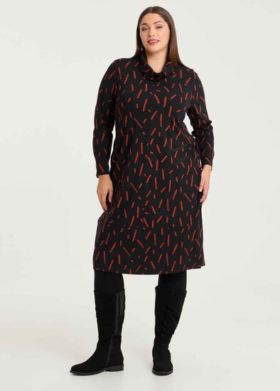 Plus Size Ponte Lydia Zip Dress