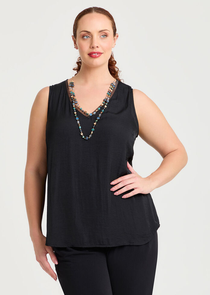 Bliss Luxe Satin Tank, , hi-res