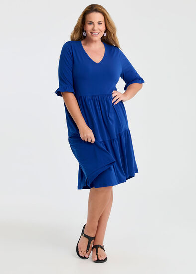 Plus Size Short Sleeve Luna Tier Dress