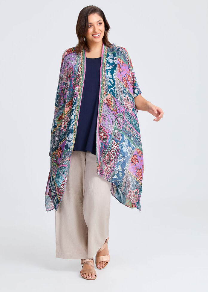 Spliced Paisley Cape, , hi-res