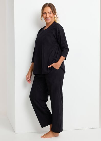 Plus Size Cosy Rib Lounge Pant