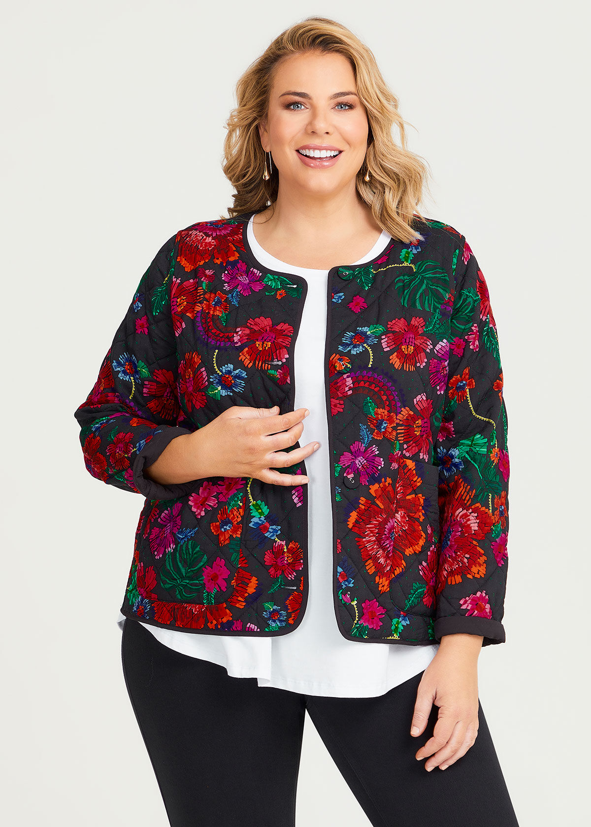 Plus size hot sale quilted jacket uk