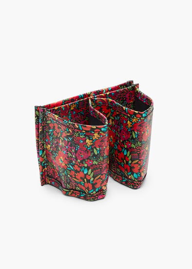 Plus Size Floral Suitcase Drink Holder