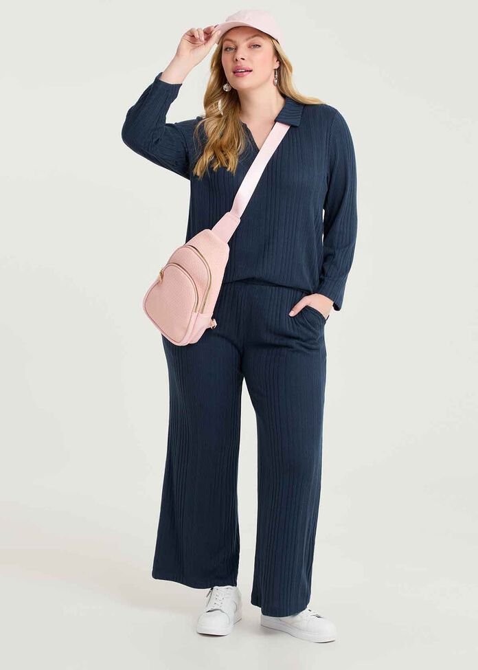 Cozy Rib Wide Leg Pant, , hi-res