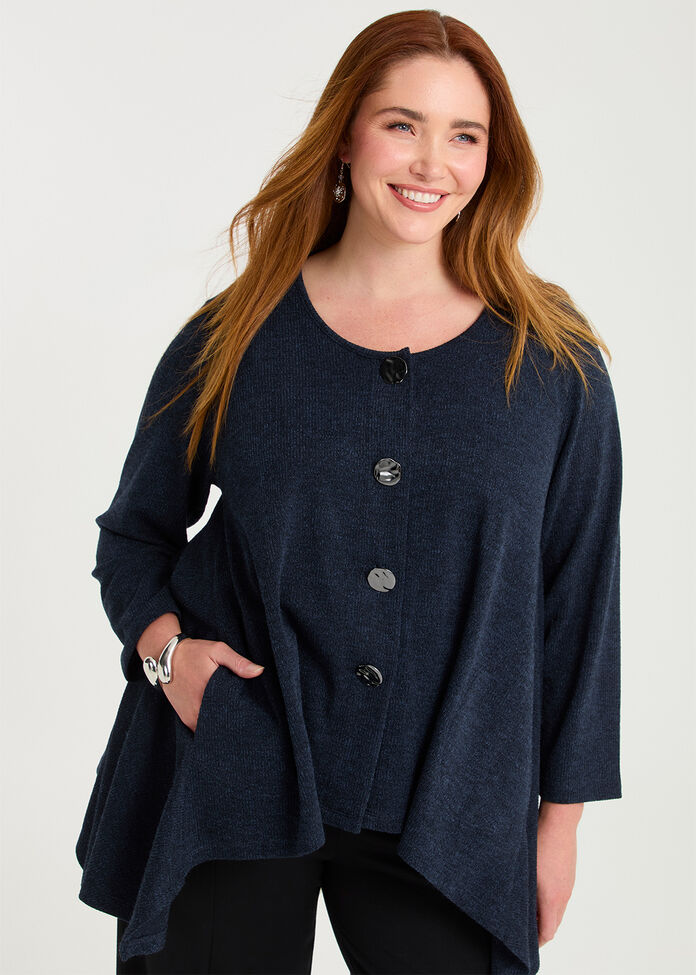 Waffle Snug Cardigan, , hi-res