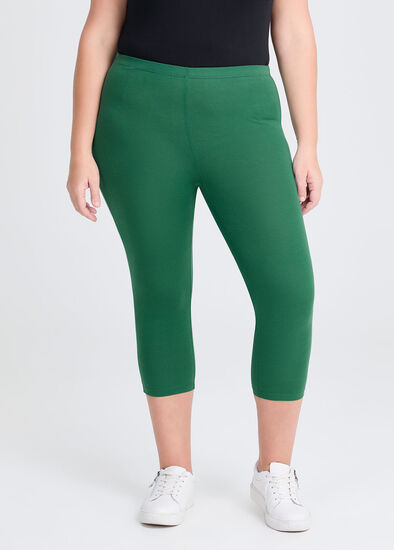 Plus Size Good Earth Australian Cotton Crop Legging