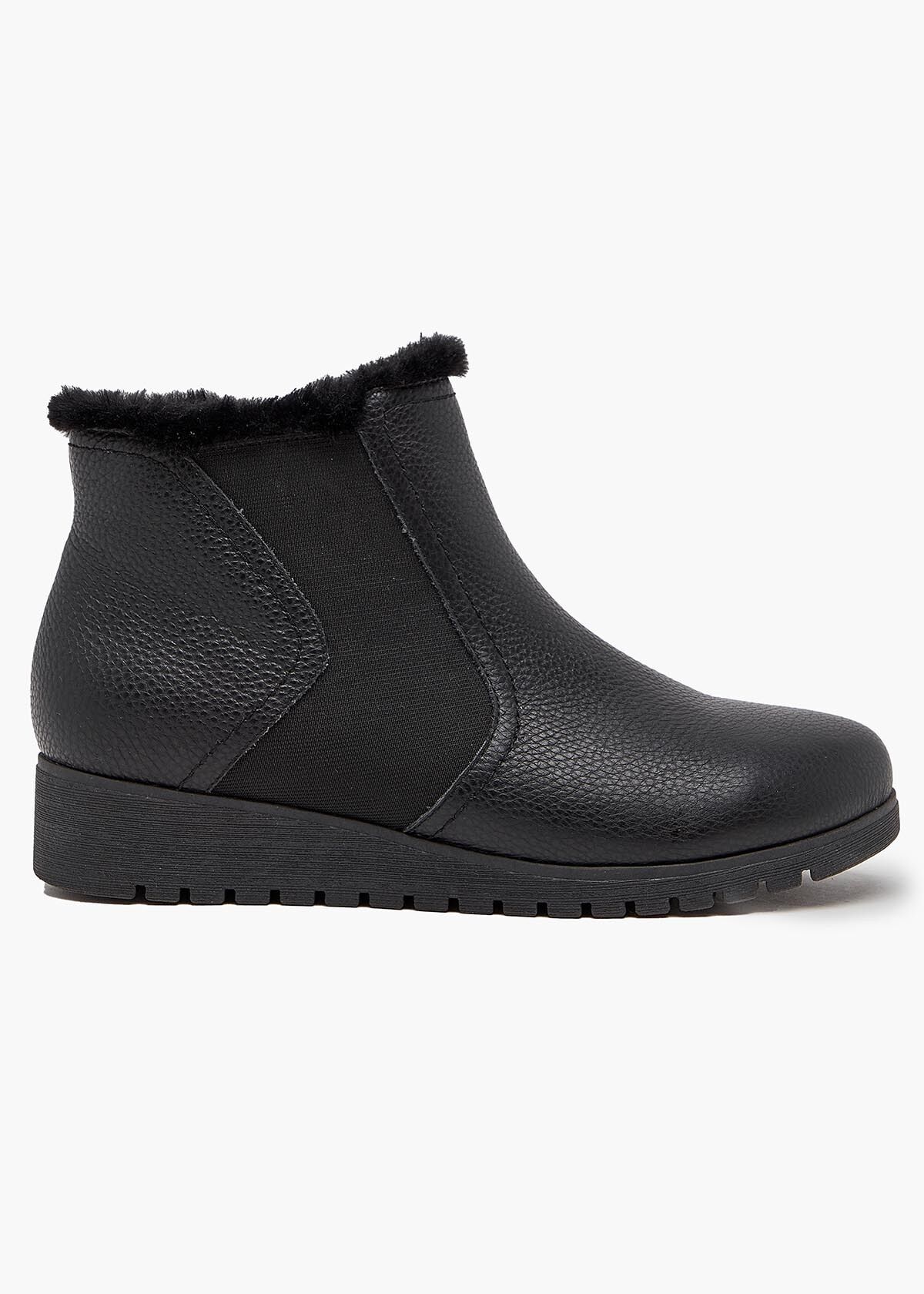 H and m fur lined boots hotsell