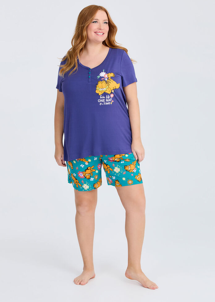 Garfield Nap Pyjama Top, , hi-res