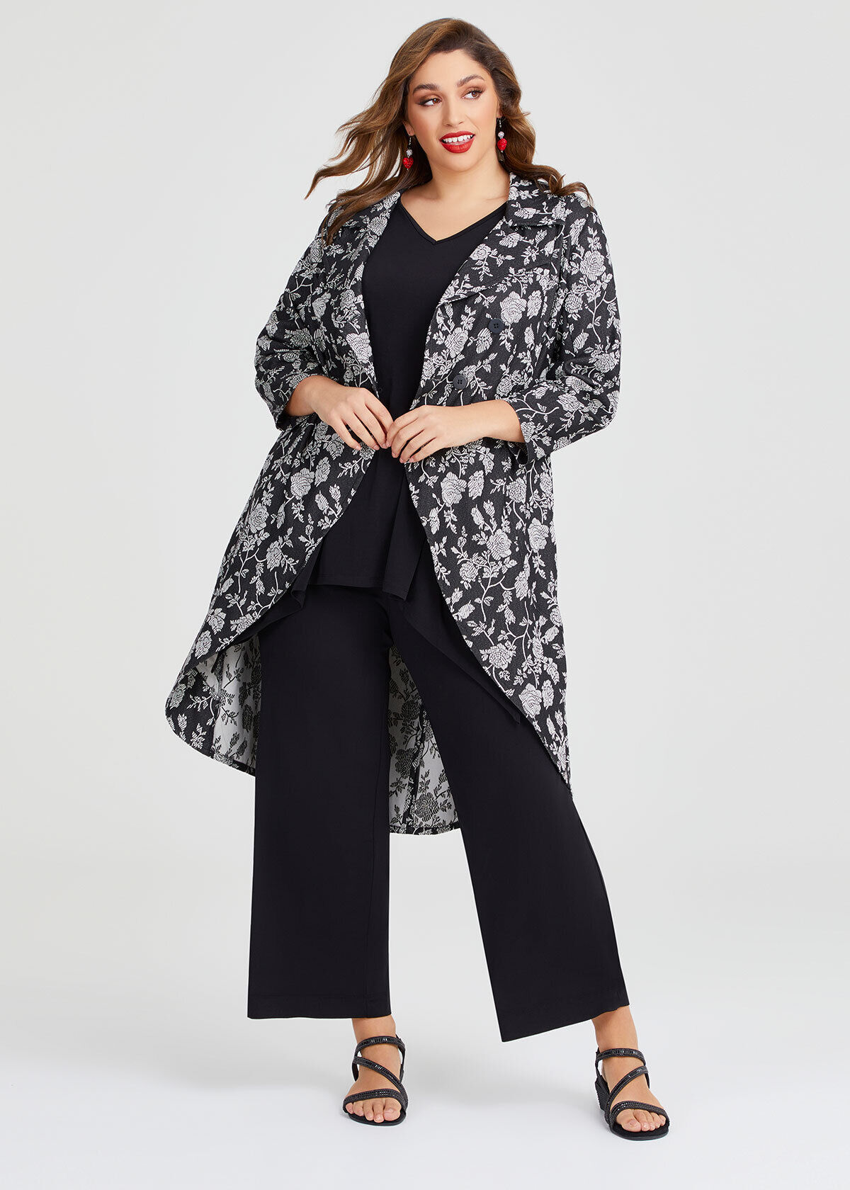 Plus size formal jackets top