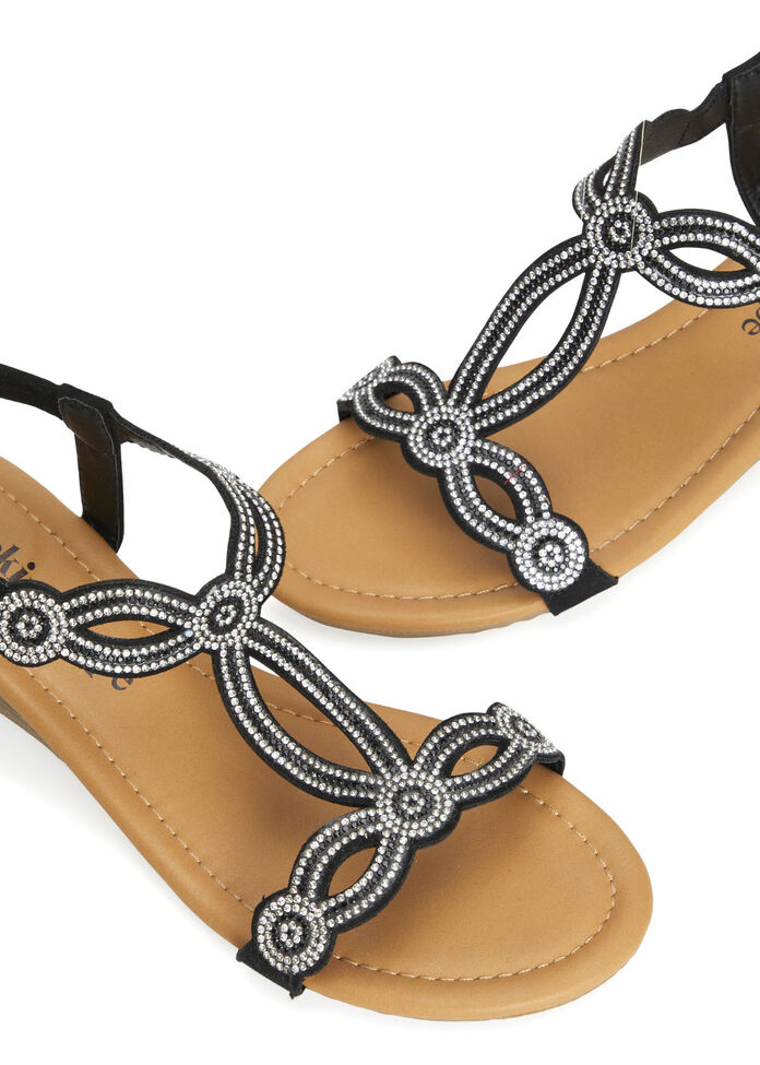 Bling Strappy Wedge Sandal, , hi-res
