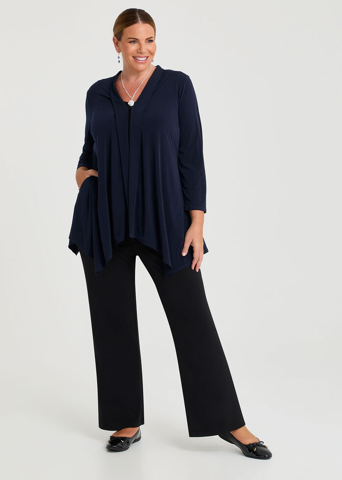 Luna Drape Cardigan, , hi-res