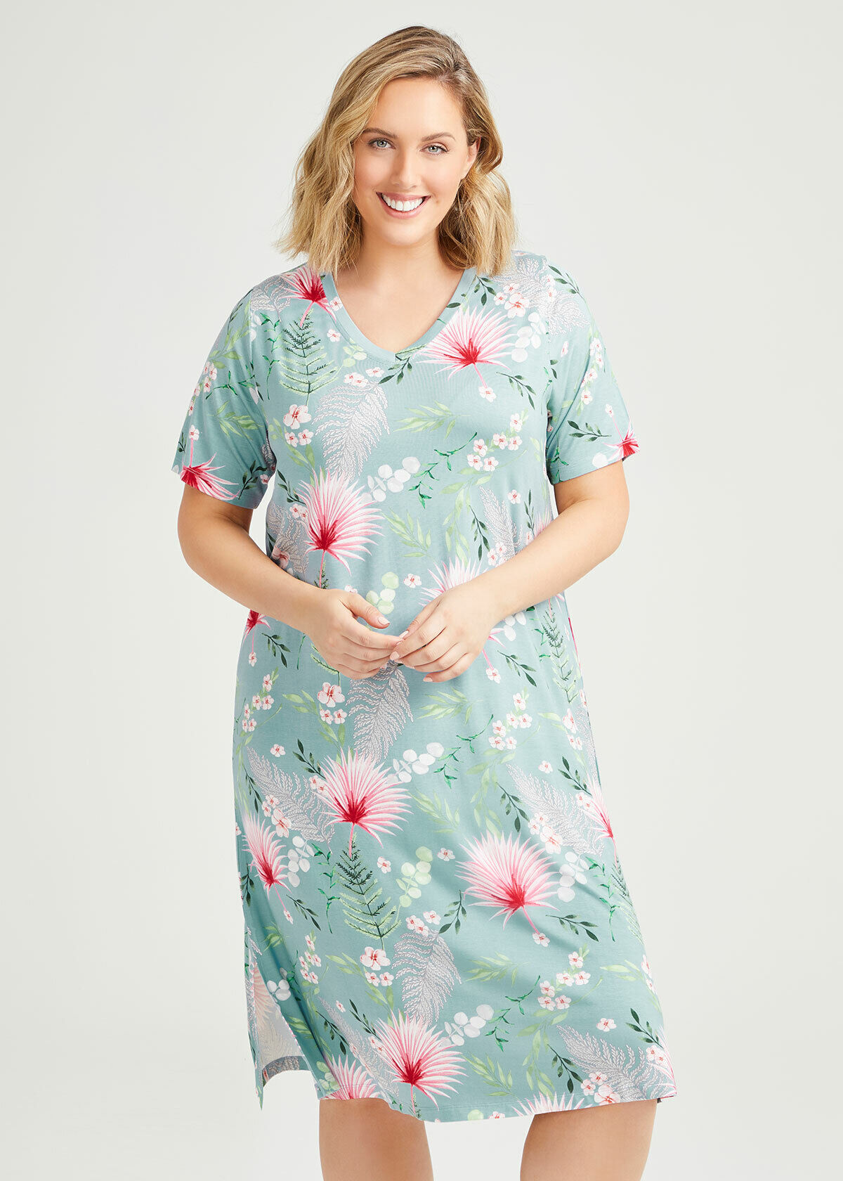Bamboo nightgown plus size outlet